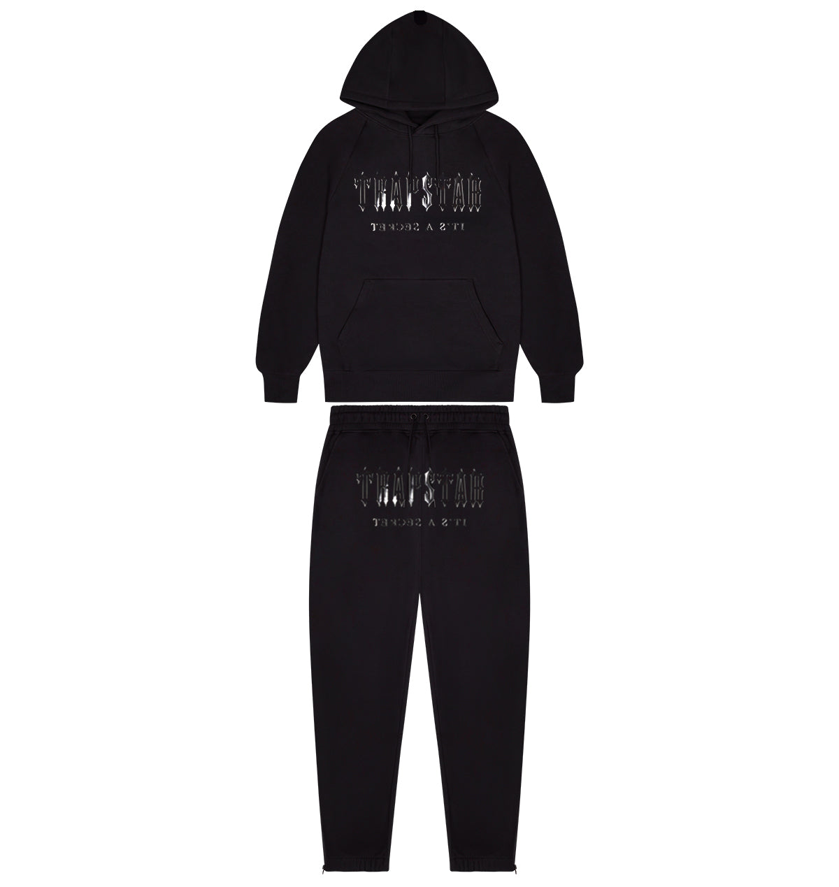 Trapstar London Decoded Hooded Gel Tracksuit - Black - Trapstar® Store
