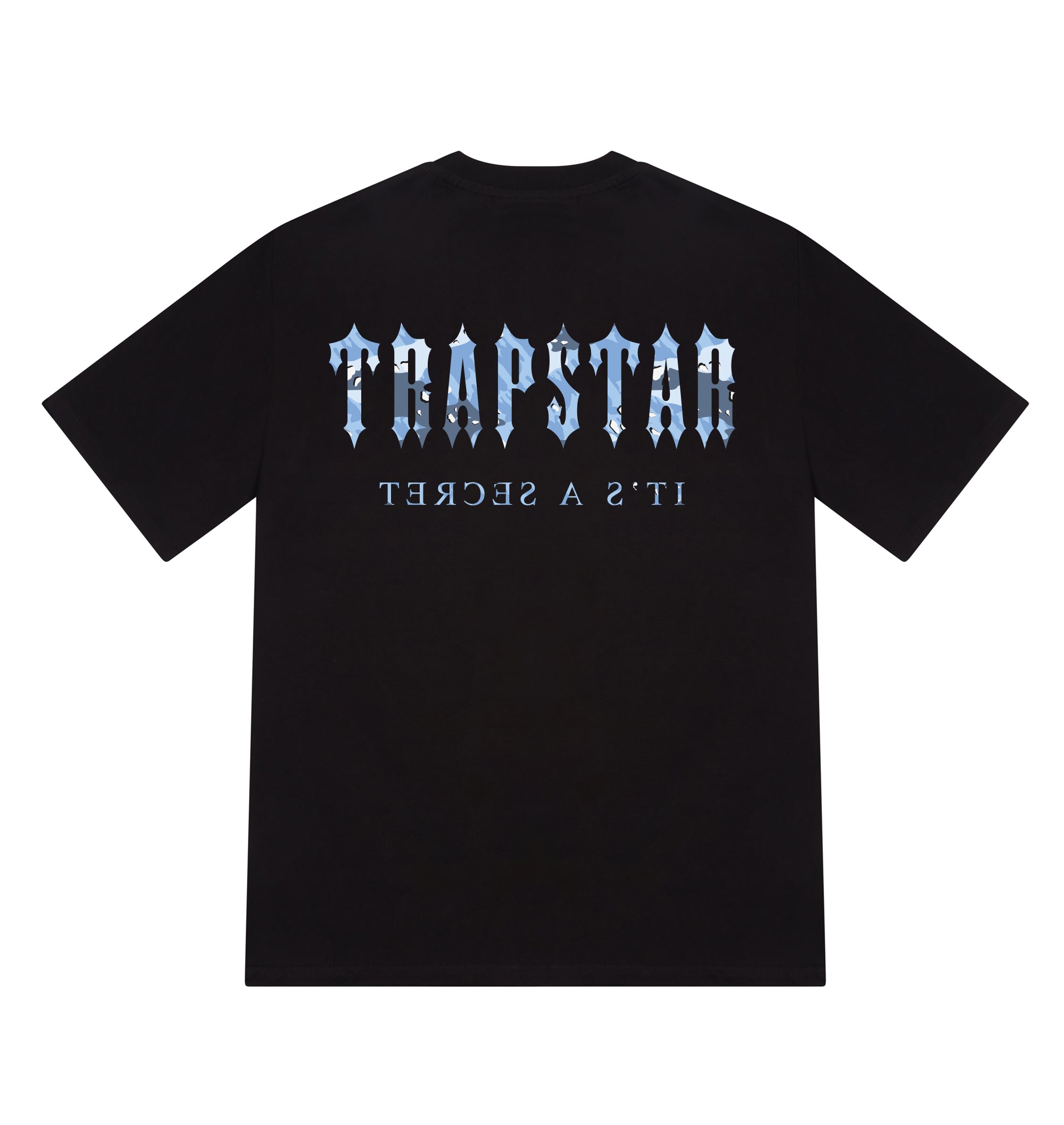 Trapstar London Decoded Tee - Black/Blue Camo - Trapstar® Store