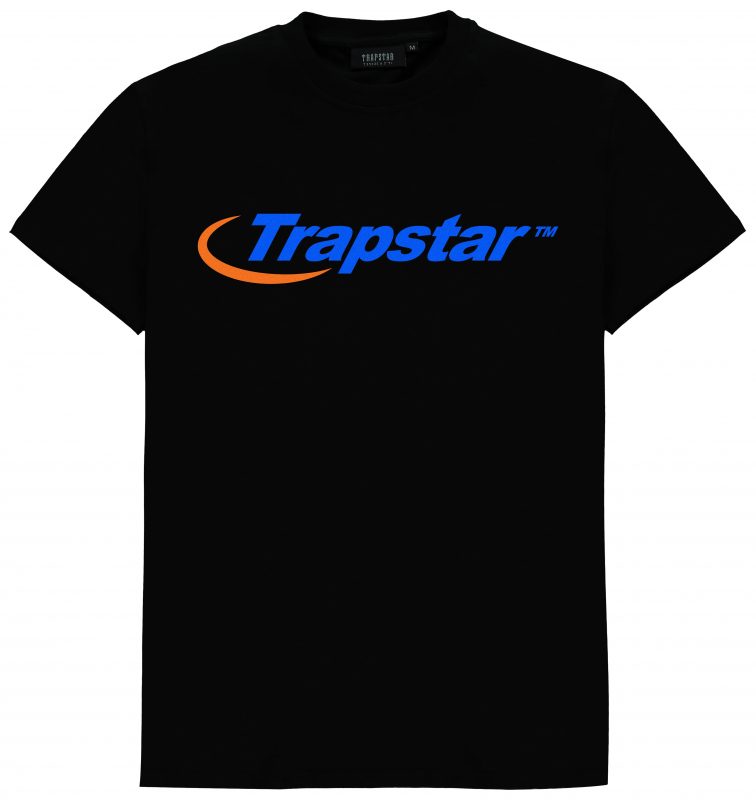 Trapstar London Hyperdrive Tee - Black/Blue/Orange - Trapstar 